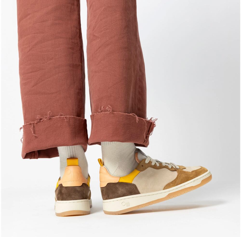 Oncept Phoenix low top sneakers Ginger Multi Colorway twee quirky retro size 7.5